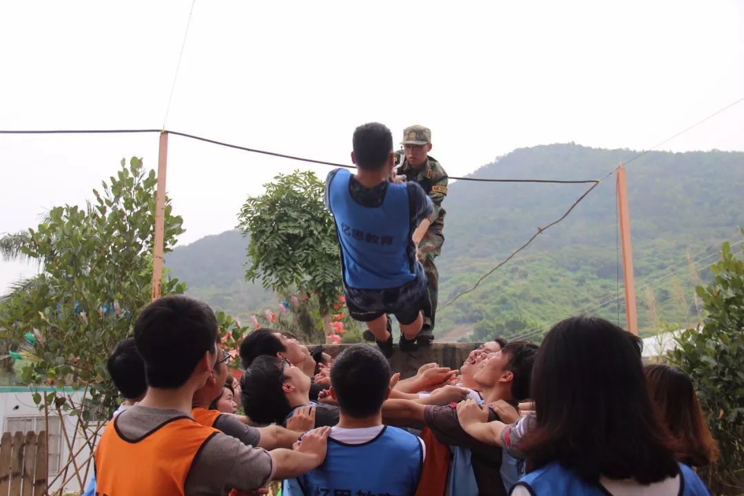 快快網(wǎng)絡(luò)團(tuán)建拓展活動(dòng)之信任背摔
